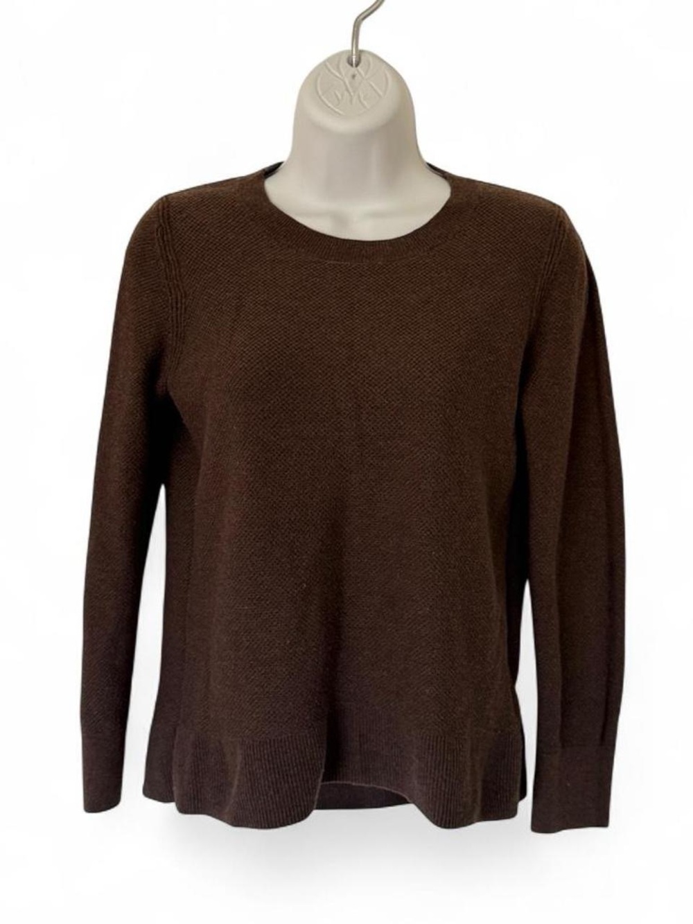 GAP Brown Textured Knit Crewneck Sweater - Size S